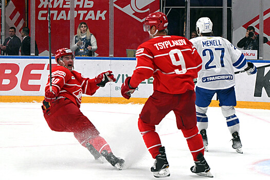 «Спартак» одержал волевую победу над «Динамо» и сравнялся по очкам в КХЛ