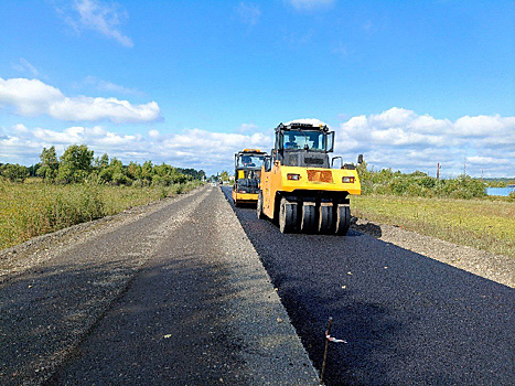 В Приамурье ремонтируют дороги через Новобурейский: фотоотчет