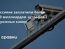 Россияне заплатили более 110 миллиардов  штрафов с дорожных камер