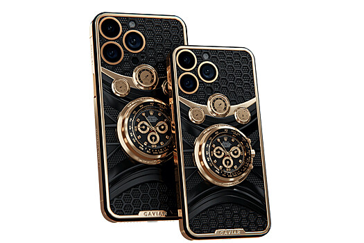 Представлен очень дорогой iPhone со встроенными золотыми Rolex
