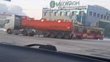 Опубликованы фото ДТП в Кемерове, где трамвай протаранил бензовоз
