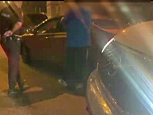 Рязанская полиция показала ночное задержание пьяного водителя