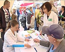 Калининградцы получили консультацию врачей на свежем воздухе