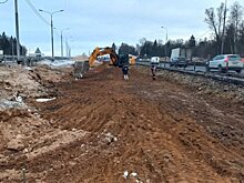 Строители приступили к устройству насыпи на подходах к путепроводу через Дмитровское шоссе в Лобне