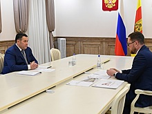 Губернатор Тверской области Игорь Руденя встретился с главой Ржевского района Романом Крыловым