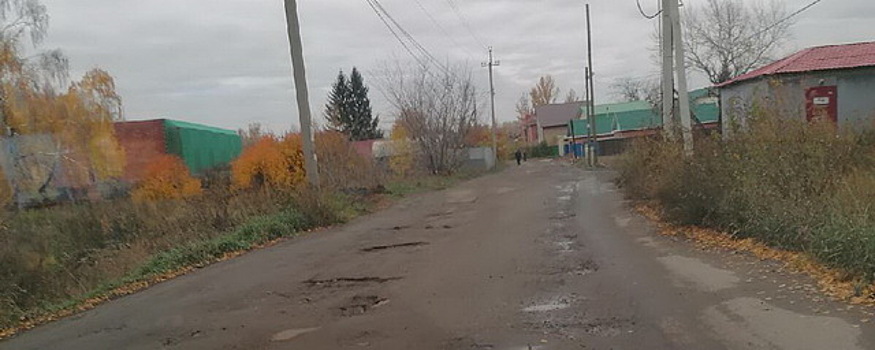 В Омске дети-инвалиды ездят в адаптивную школу по разбитой дороге