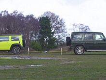 «Гелендваген» и Suzuki Jimny устроили соревнование по перетягиванию каната