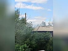 Столб дыма заметили в районе Машзавода