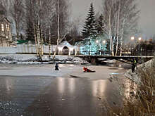 В Петербурге женщина провалилась под лед