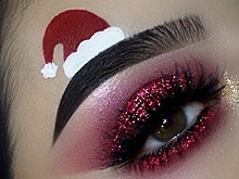 Как украсить брови в новогоднюю ночь