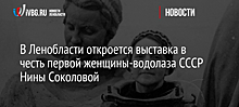 В Ленобласти откроют музей первой в СССР женщины-водолаза
