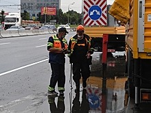 Затопленную после ливня Москву сняли на видео