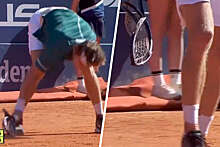 Теннисист Рублев разбил ракетку после поражения на турнире в Барселоне