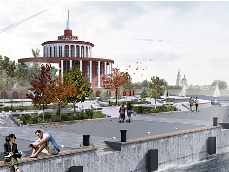 Амфитеатр, плавучие площадки и восстановленный Речной: петербургский архитектор создала проект благоустройства набережной Никитина в Твери