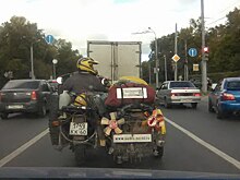Необычный мотопутешественик прибыл в Нижний Новгород (ФОТО)