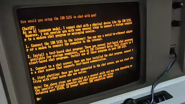 Нашумевший ChatGPT запустили на компьютере IBM 1984 года