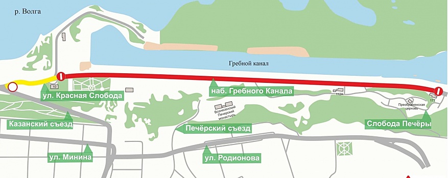 Гребной канал в Нижнем Новгороде частично перекроют 7 июля