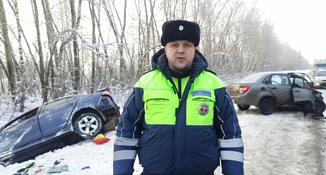 В Нижегородской области произошло лобовое столкновение двух автомобилей