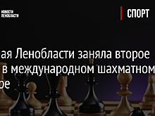Сборная Ленобласти заняла второе место в международном шахматном турнире