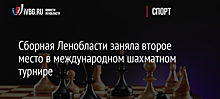 Сборная Ленобласти заняла второе место в международном шахматном турнире