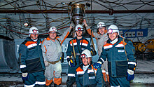 Кубок Гагарина впервые побывал в действующей шахте