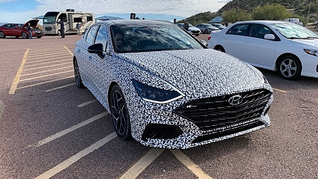 Обнародовано фото нового седана Hyundai Sonata N Line