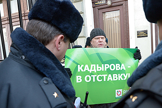 Митрохина оштрафовали на 10 тысяч рублей из-за пикета за отставку Кадырова