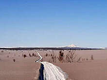 ИВиС: снег на Камчатке стал серым из-за пепла вулкана Шивелуч