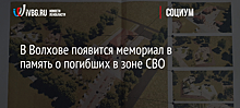 В Волхове появится мемориал в память о погибших в зоне СВО