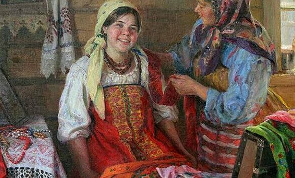 Внакидку, по-купечески: как женщины на Руси повязывали косынку