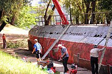 Субмарина будет жить: Подходит к завершению реставрация подводной лодки на Затоне