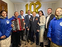 В Нижнем Новгороде ветеран ВОВ Николай Шишкин отметил свой 102-й день рождения
