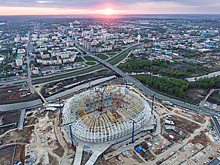 "Мордовия-Арена" возводится без отставаний, готовность объекта составляет 75%