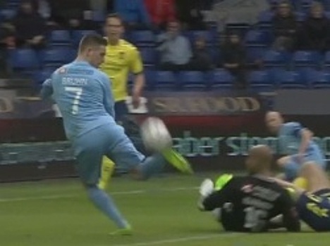 Красивый гол ударом скорпиона из Дании