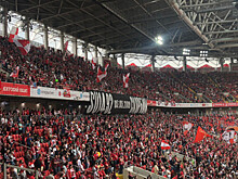 Болельщики «Спартака» вывесили баннер в память о погибших в Шереметьево