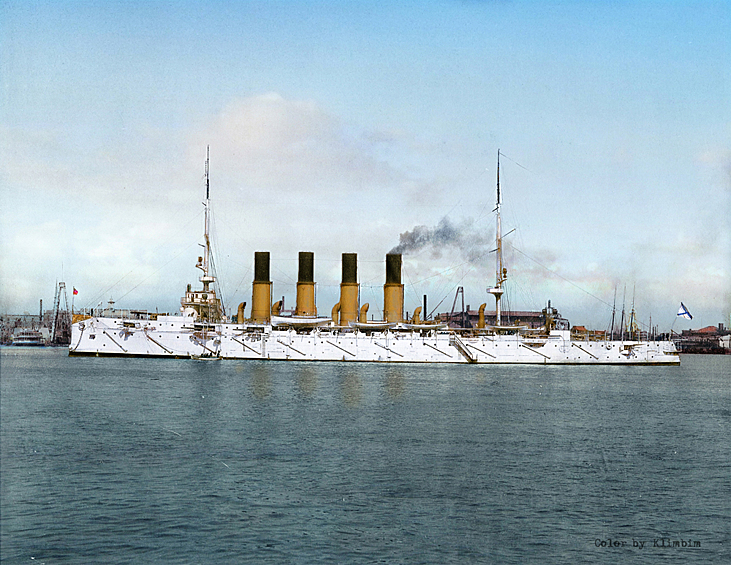 Крейсер “Варяг” в Филадельфии перед уходом в Россию, начало 1901 года