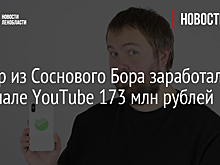 Блогер из Соснового Бора заработал на канале YouTube 173 млн рублей