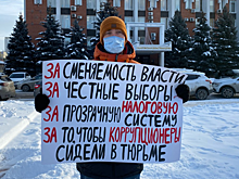 В центре Саратова проходит пикет «за сменяемость власти»