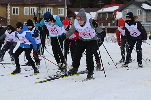 Соревнования по лыжным гонкам прошли в Воскресенском