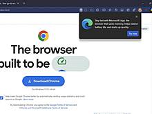 Microsoft запугала пользователей Google Chrome
