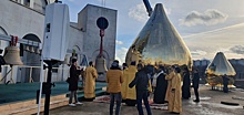 В храме князя Владимира в Покровском-Стрешневе освятили купола и колокола