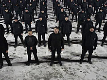 Киевские полицейские отжались 22 раза ради ветеранов АТО