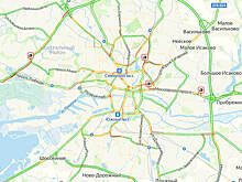 5 ДТП: карта пробок в Калининграде на утро среды