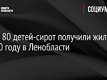 Более 80 детей-сирот получили жилье в 2020 году в Ленобласти