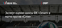 Эксперт оценил шансы ФК «Зенит» в матче против «Сочи»