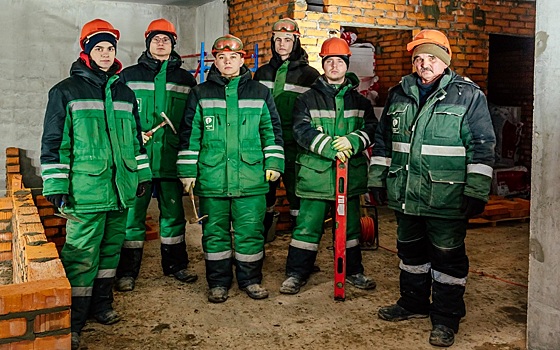 В ГК «Зелёный сад» в Рязани появилась студенческая бригада каменщиков