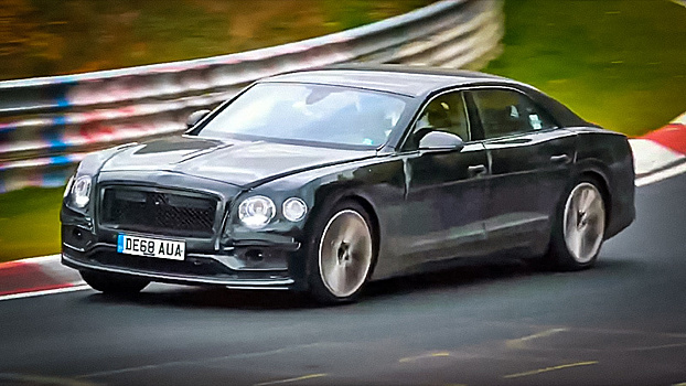 Bentley вывела на тесты электрифицированный седан Flying Spur