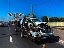 Такси столкнулось с автобусом в Автозаводском районе (ФОТО)