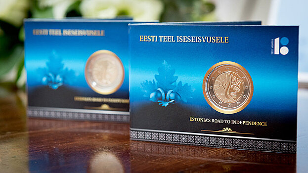 Эстония выпустила памятную монету к 100-летию республики