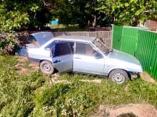 Водитель не справился с управлением автомобиля